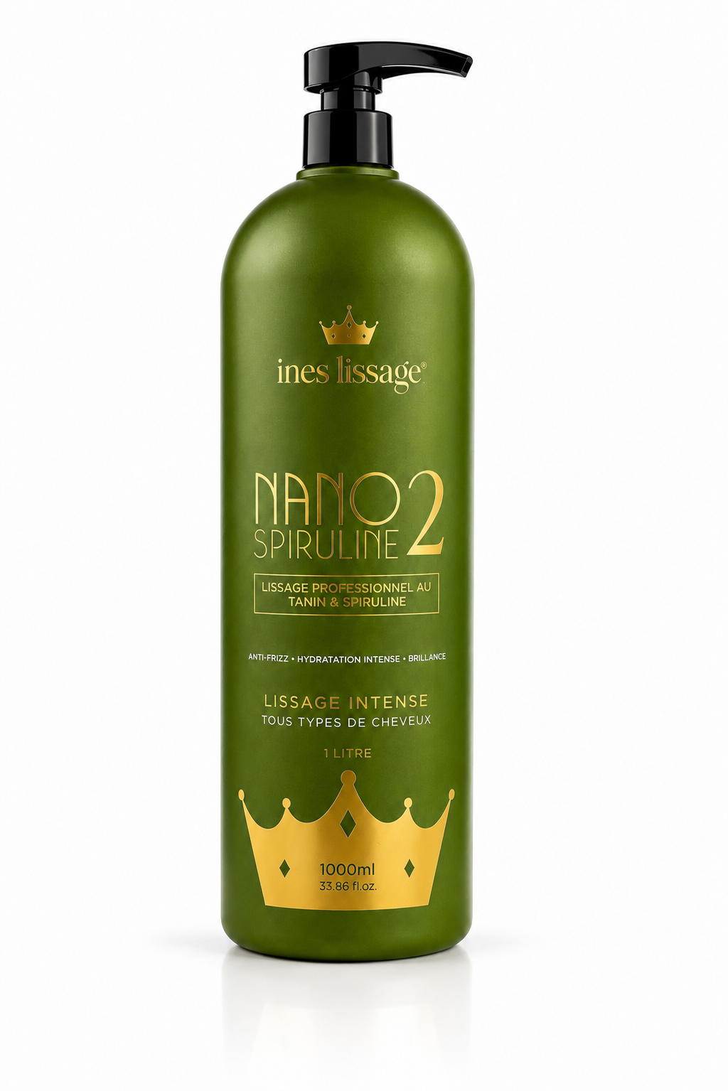 NANO 2 SPIRULINE — LISSAGE AU TANIN 2-EN-1
Tous types de cheveux • 1 L